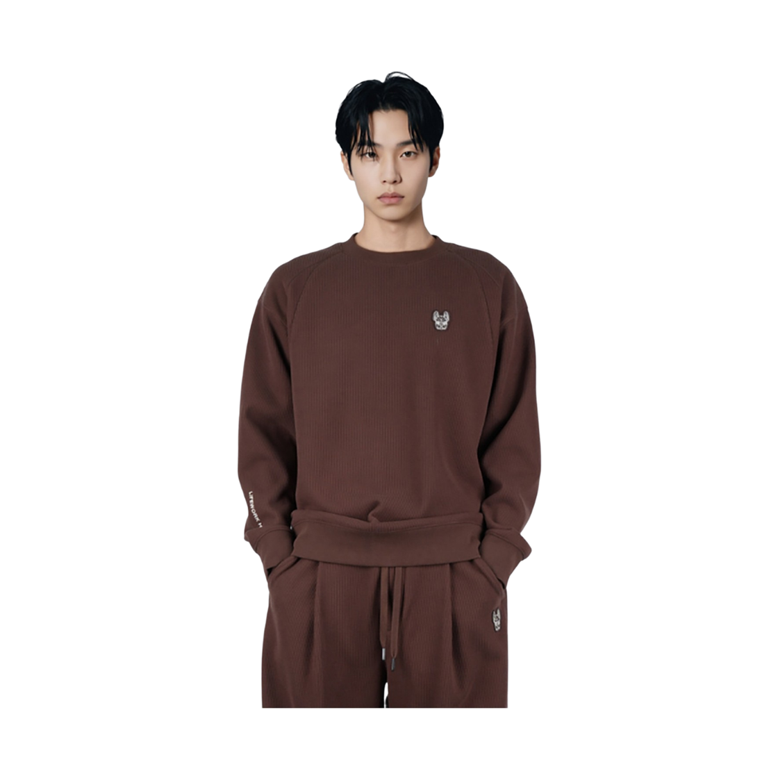라이프워크 골지 본딩 절개 맨투맨_LW254MT408(Lifework Ribbed Bonding Cut Sweatshirt_LW254MT408) - 3