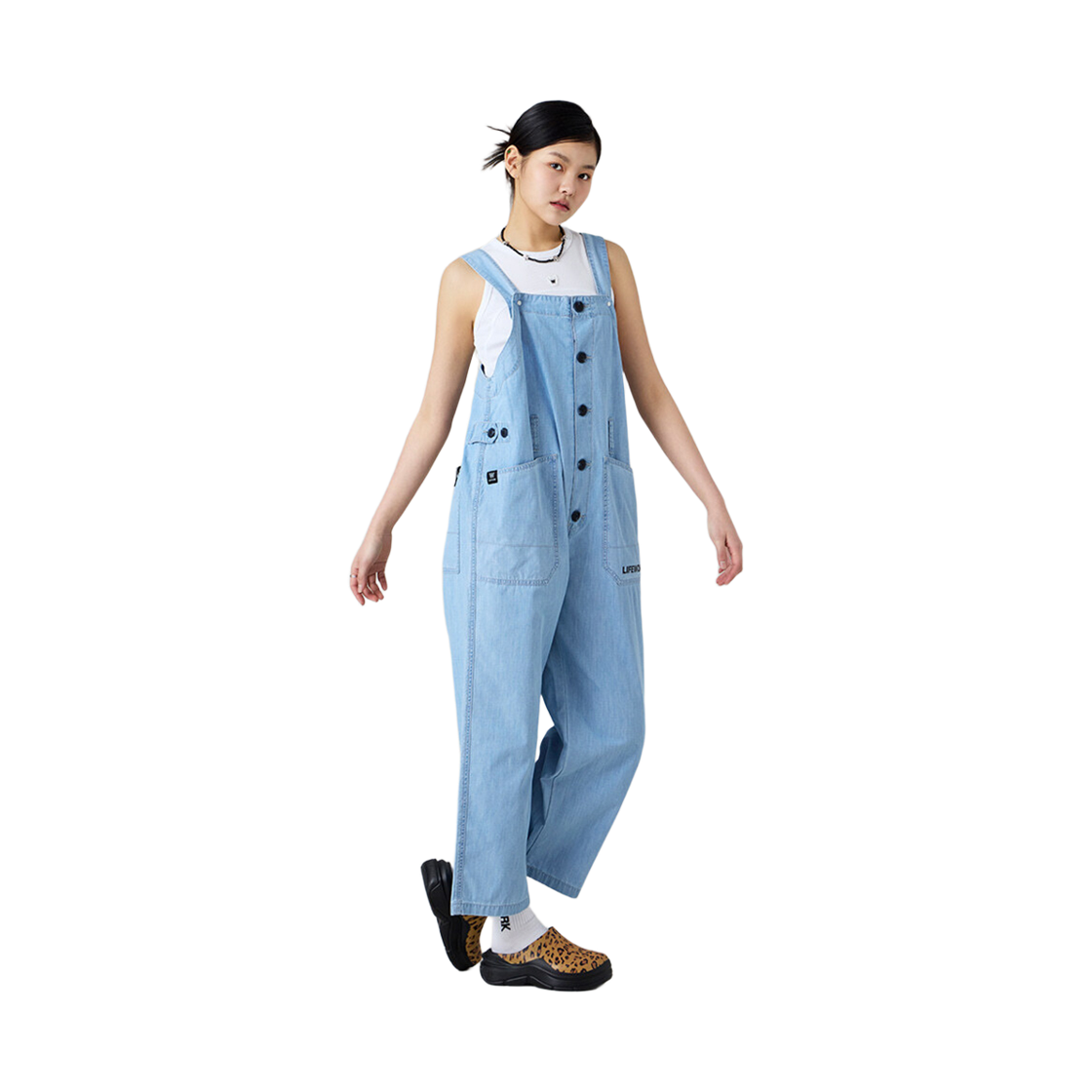 라이프워크 캔톤 블랙버튼 데님 점프수트_LW242DO882(Lifework Canton Black Button Denim Jumpsuit_LW242DO882) - 2