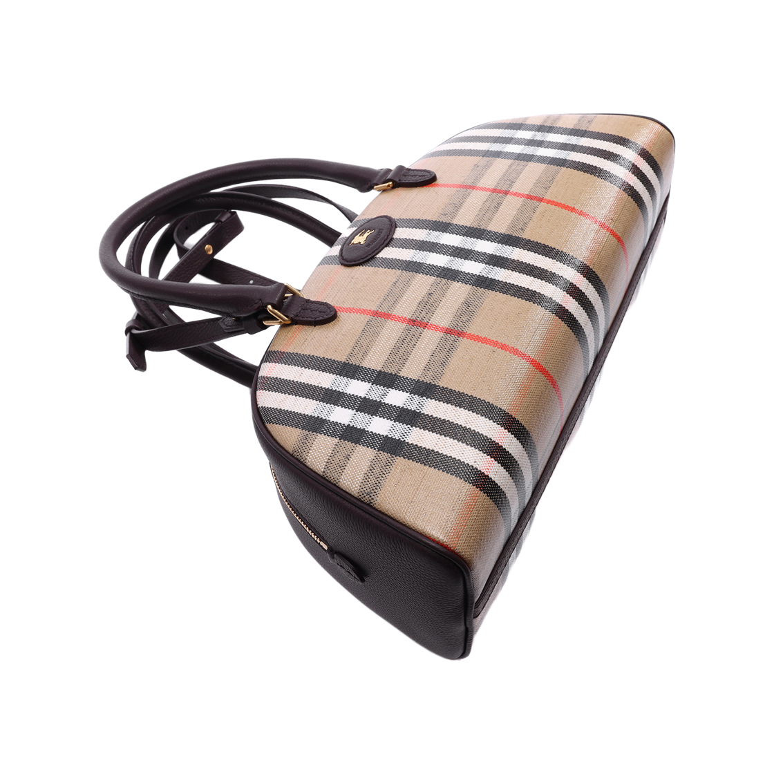 [15% 쿠폰] 버버리 하이랜드 볼링 토트백 샌드 베이지([15% 쿠폰] Burberry Highland Bowling Tote Bag Sand Beige) - 5