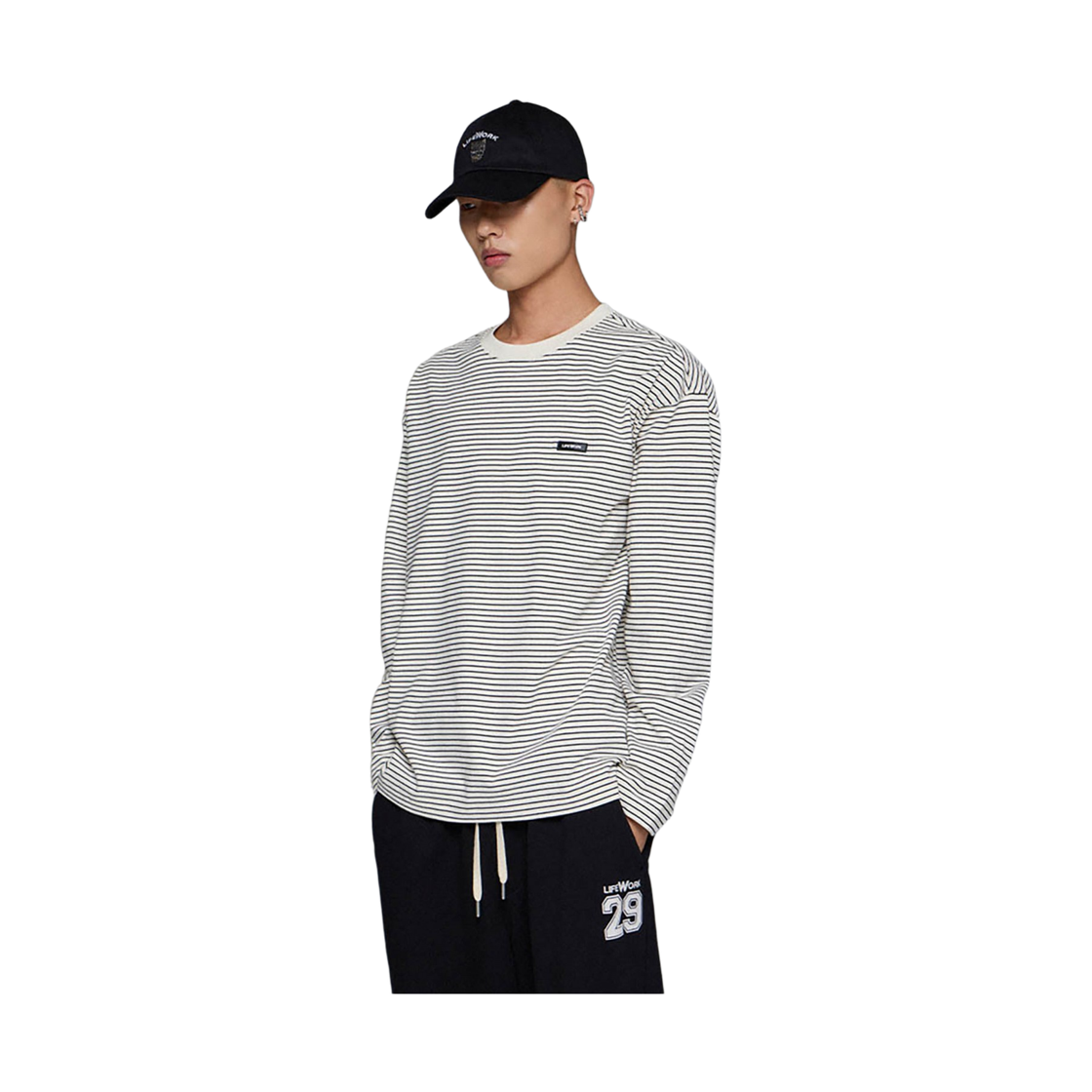 라이프워크 베이직 스트라이프 긴팔 티셔츠_LW253TL312(Lifework Basic Stripe Long-Sleeve T-Shirt_LW253TL312) - 3