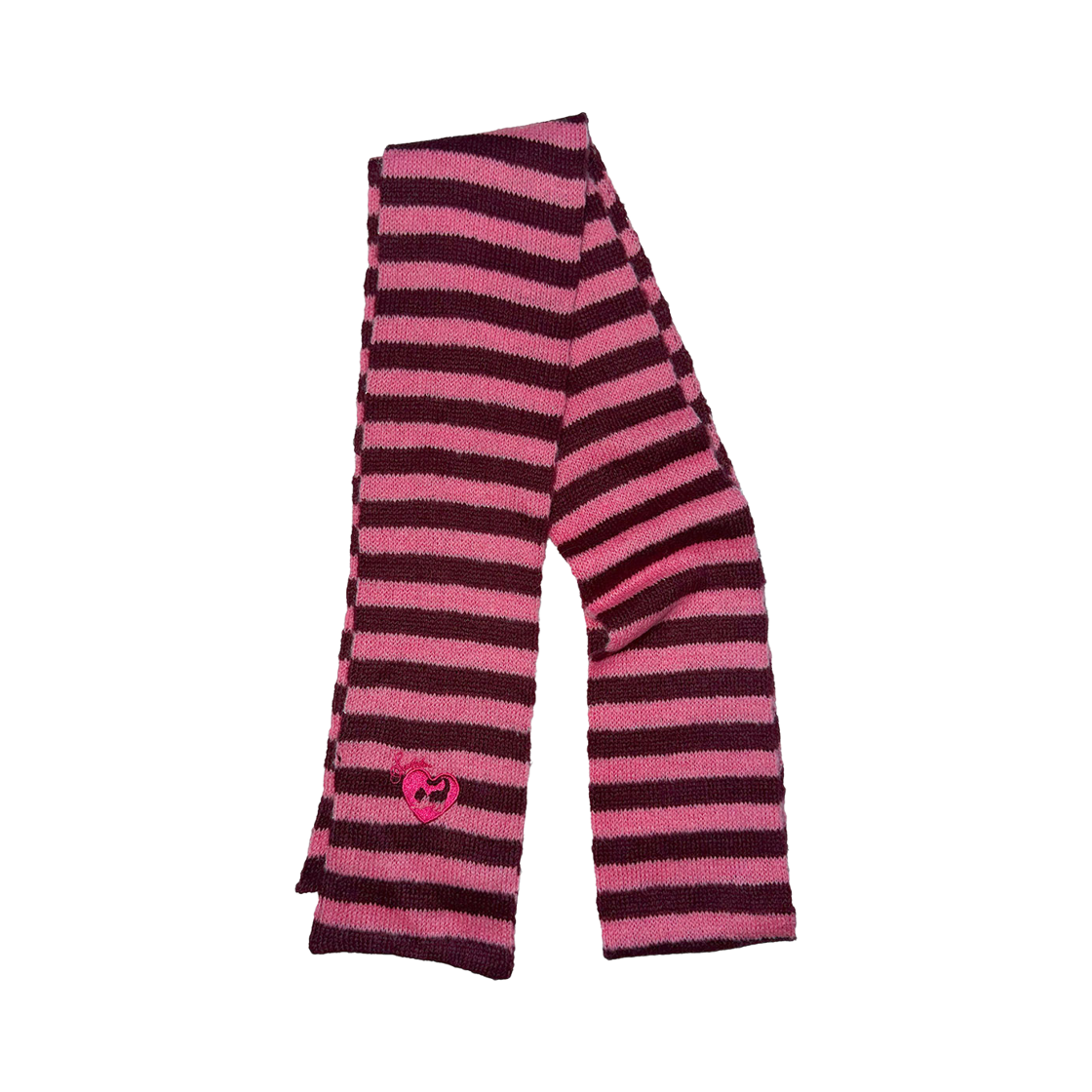 SC26A709PK Sculptor Mohair Blend Stripe Scarf Pink/Red