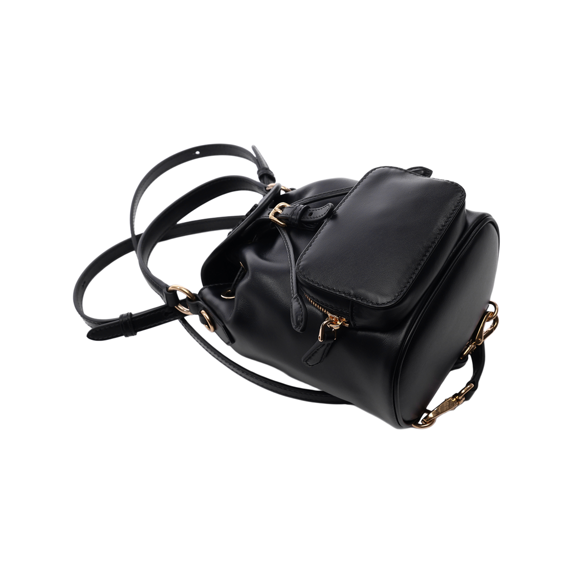 [15% 쿠폰] 미우 미우 레더 미니 백팩 블랙([15% 쿠폰] Miu Miu Leather Mini Backpack Black) - 5