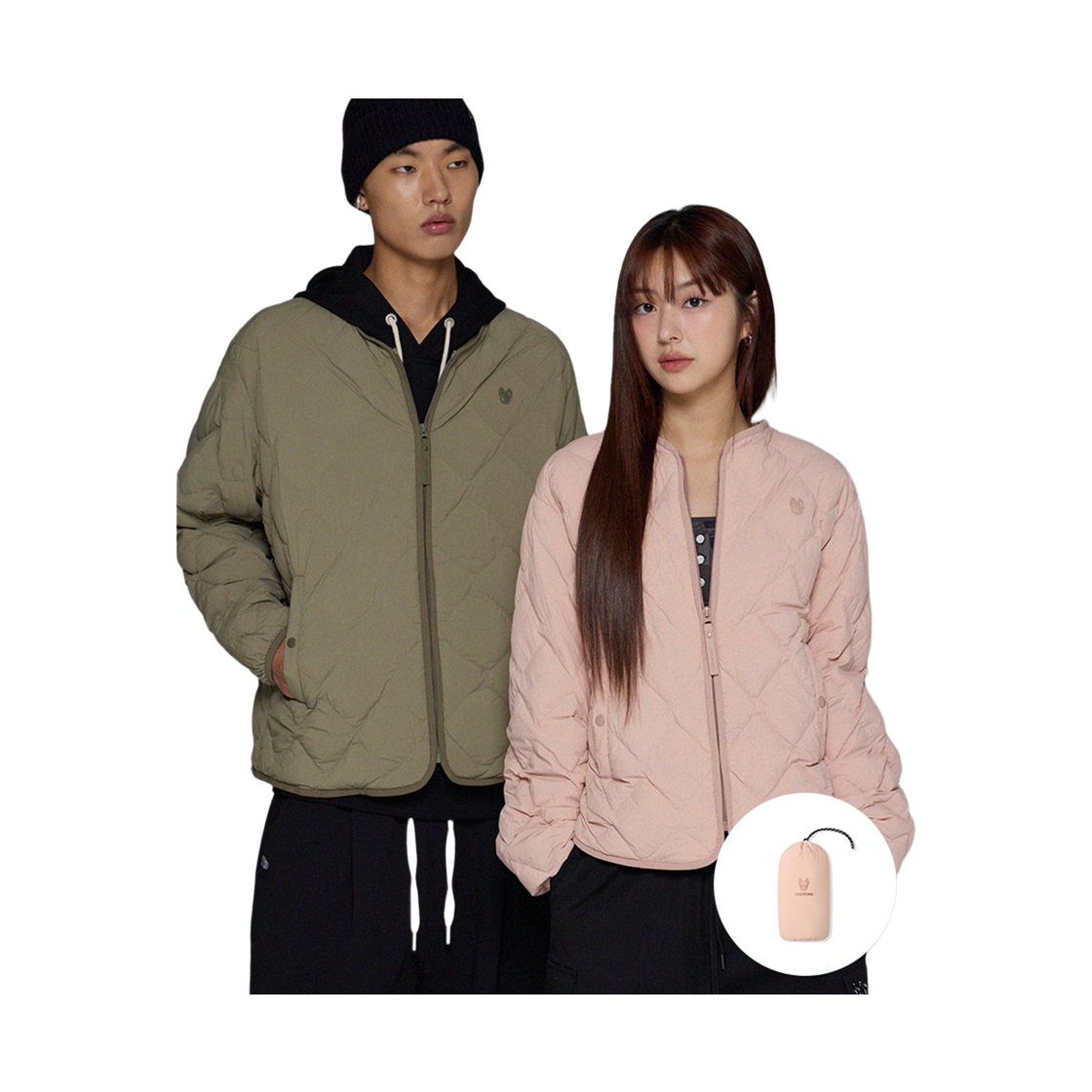 라이프워크 Lite 다이아 퀼팅 다운 점퍼_LW254DJ200(Lifework Lite Diamond Quilted Down Jumper_LW254DJ200) - 2