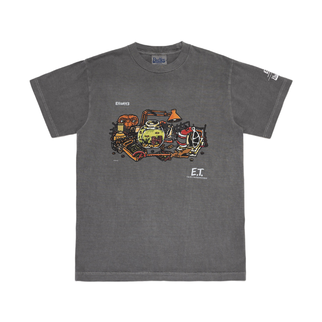 버퍼 E. T. 엘리엇츠 데스크 티셔츠 블랙(Buffer E. T. Elliott's Desk T-Shirt Black)