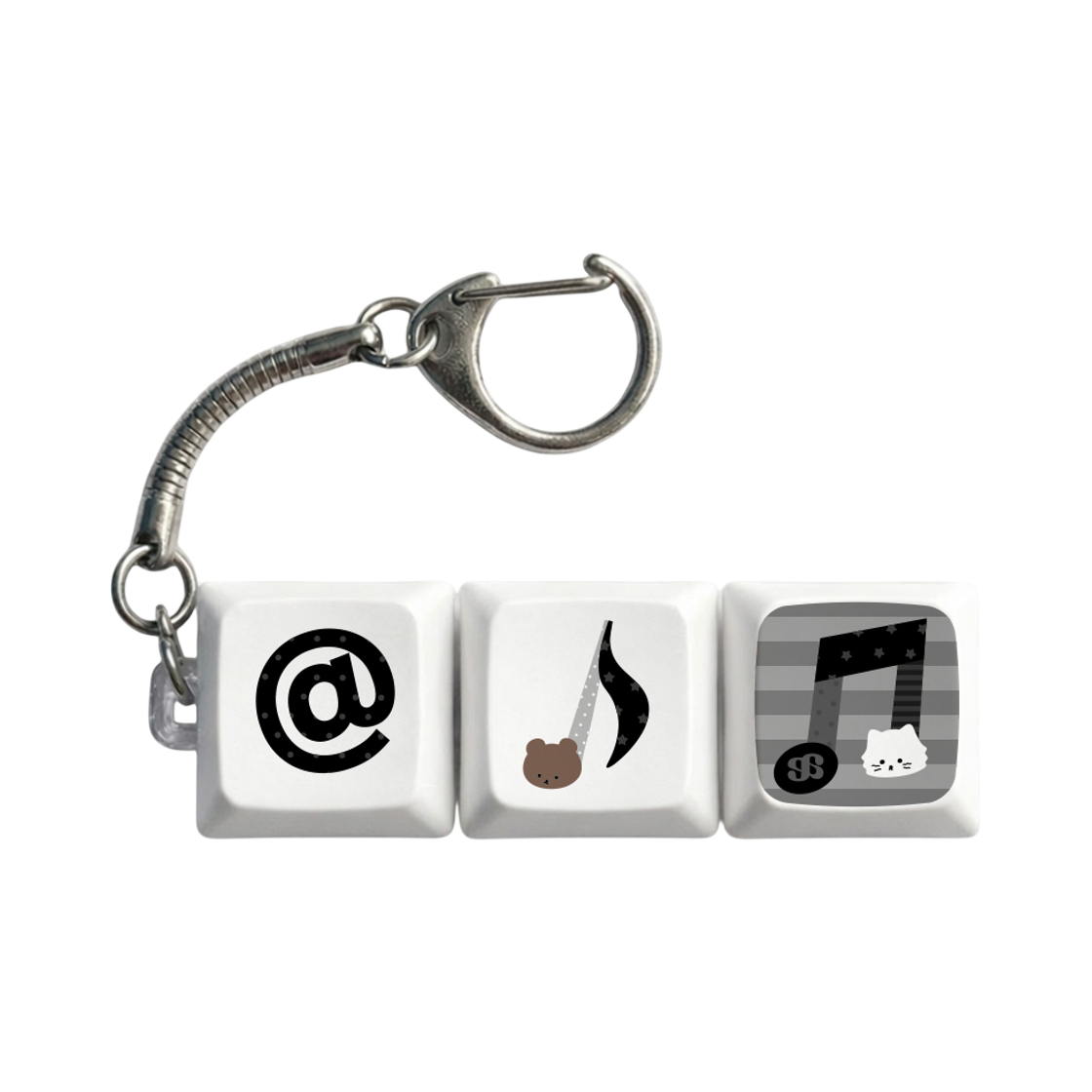 어프어프 멜로디 LED 키캡 키링(3구)(EARPEARP Melody 3-Keycap Keyring)