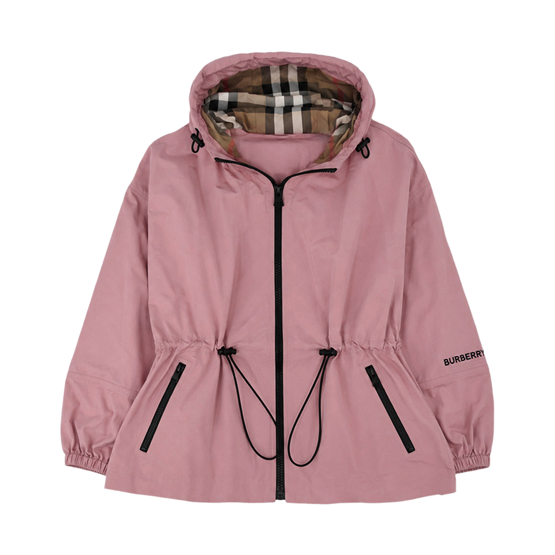 81218361 [15% 쿠폰] Burberry New Birley Check Drawstring Hooded Windbreaker Jacket 81218361