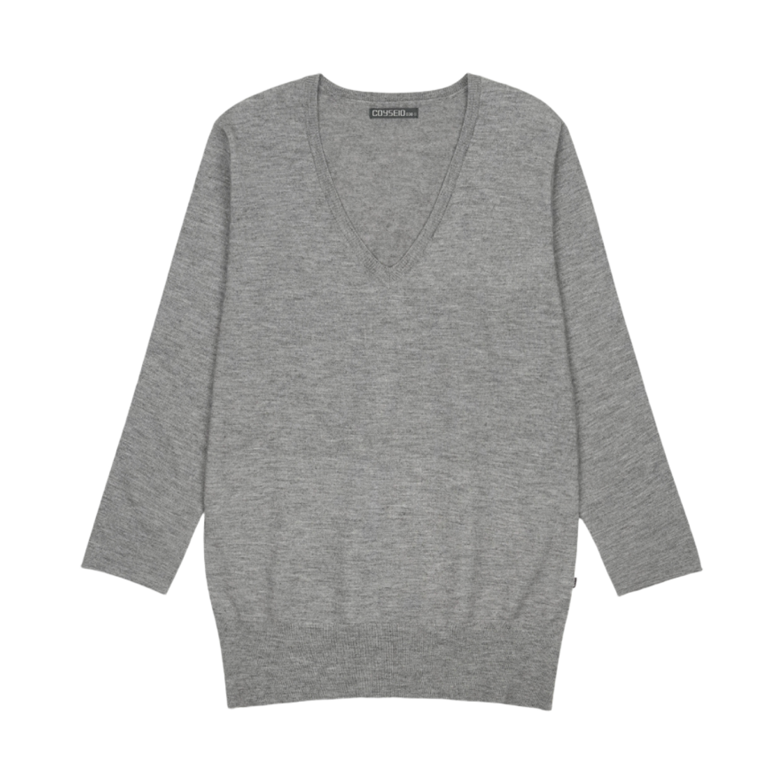 CY26FWTOOP321 COYSEIO 038 V-Neck Knit One Piece Melange Grey