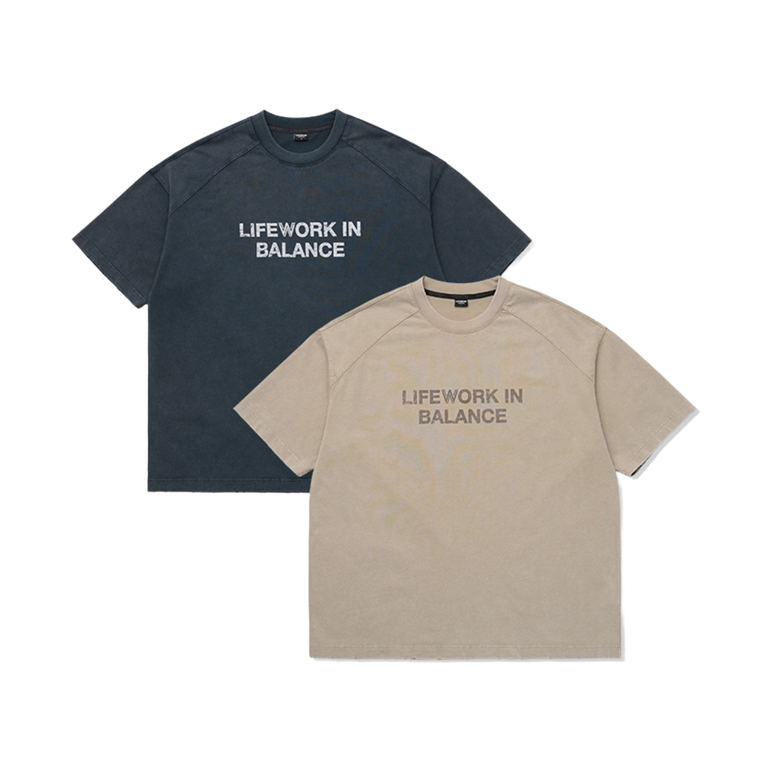 라이프워크 빈티지 밸런스 프린트 반팔 티셔츠_LW262TS423(Lifework Vintage Balance Print Short-Sleeve T-Shirt_LW262TS423) - 2
