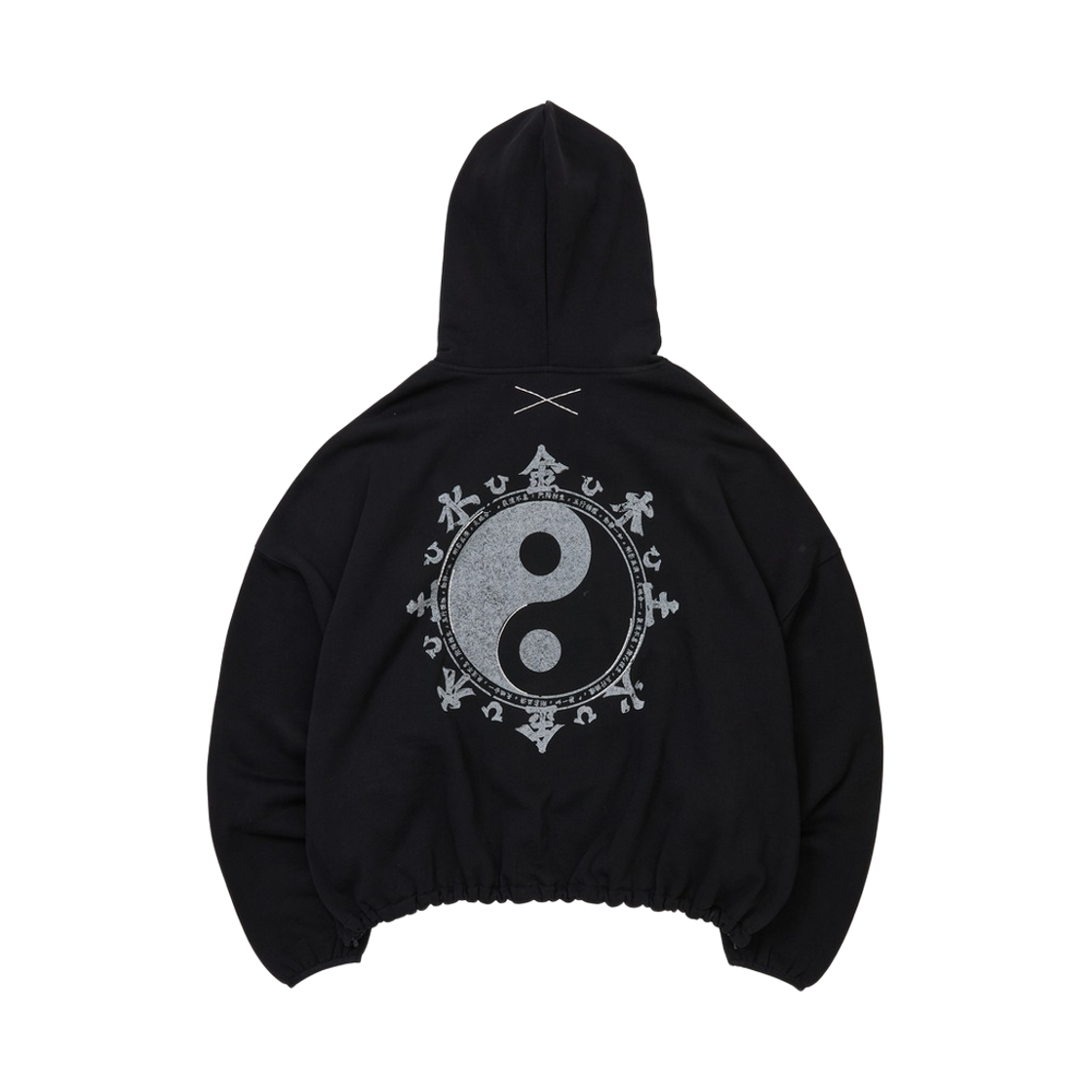 트루릴리젼 음양 써멀 와플 후디 - 블랙(True Religion YinYang Thermal Waffle Hoodie - Black) - 2