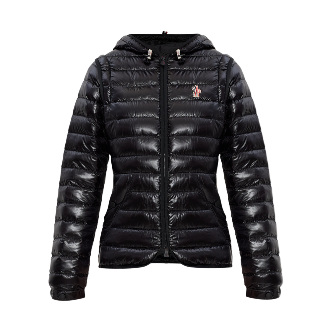 L10981A00018 597X6 999 [15% 쿠폰] (W) Moncler Karura 2-in-1 Hooded Short Down Jacket Black