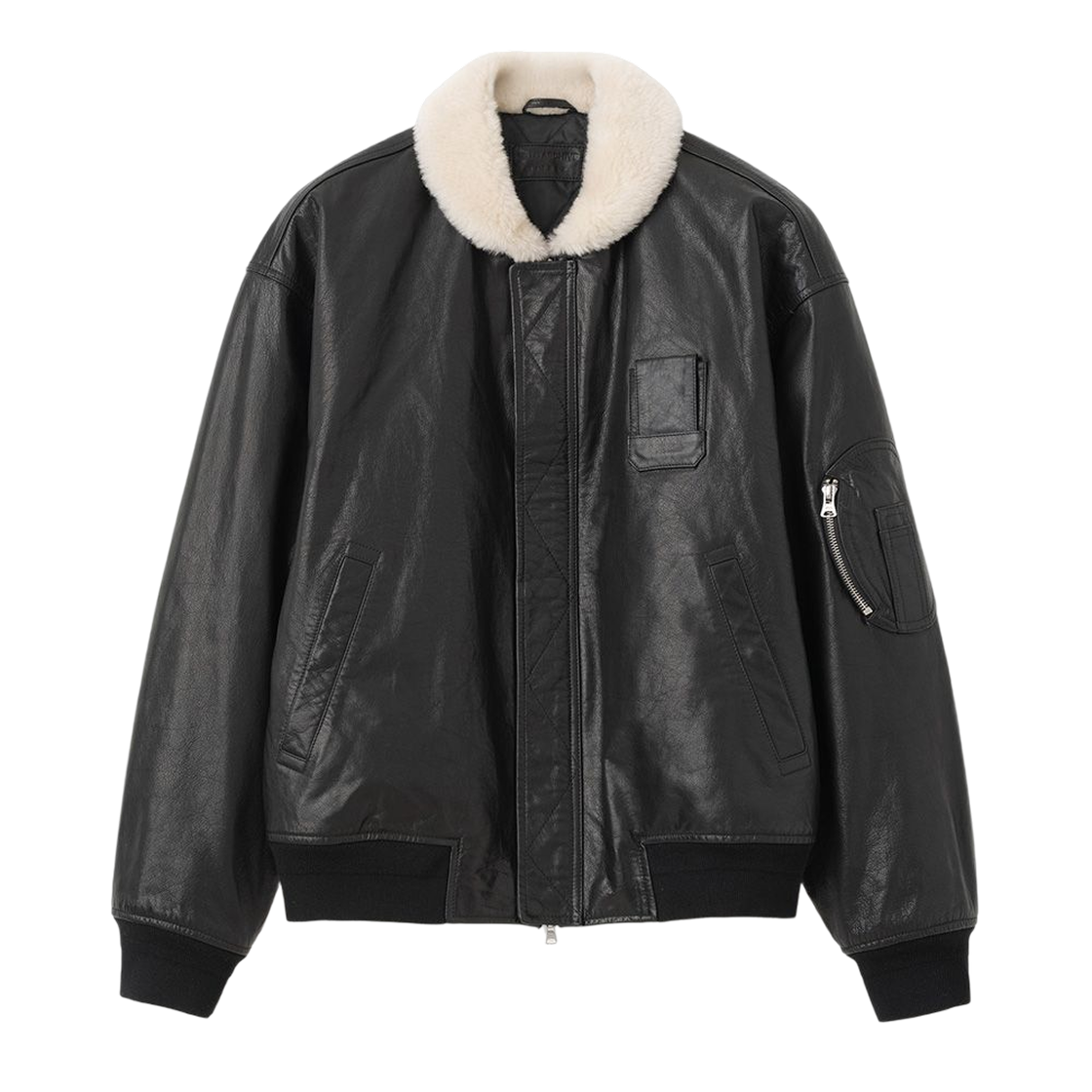 ML926BLK milloarchive MATRIX Pilot Leather Flight Bomber Black