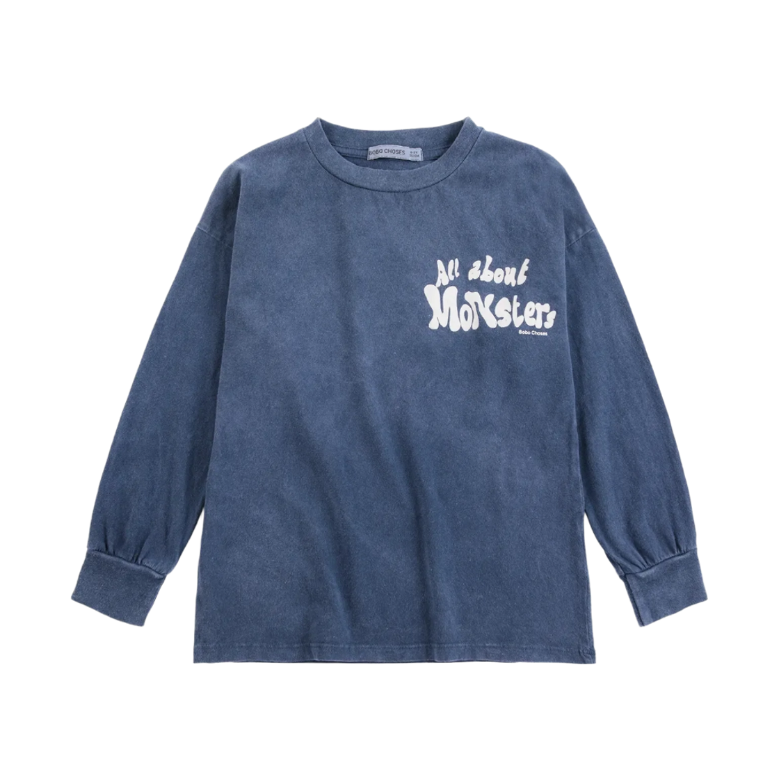 (키즈) 보보쇼즈 올 어바웃 몬스터즈 티셔츠 미드나잇 블루((Kids) Bobo Choses All About Monsters T‑Shirt Midnight Blue)