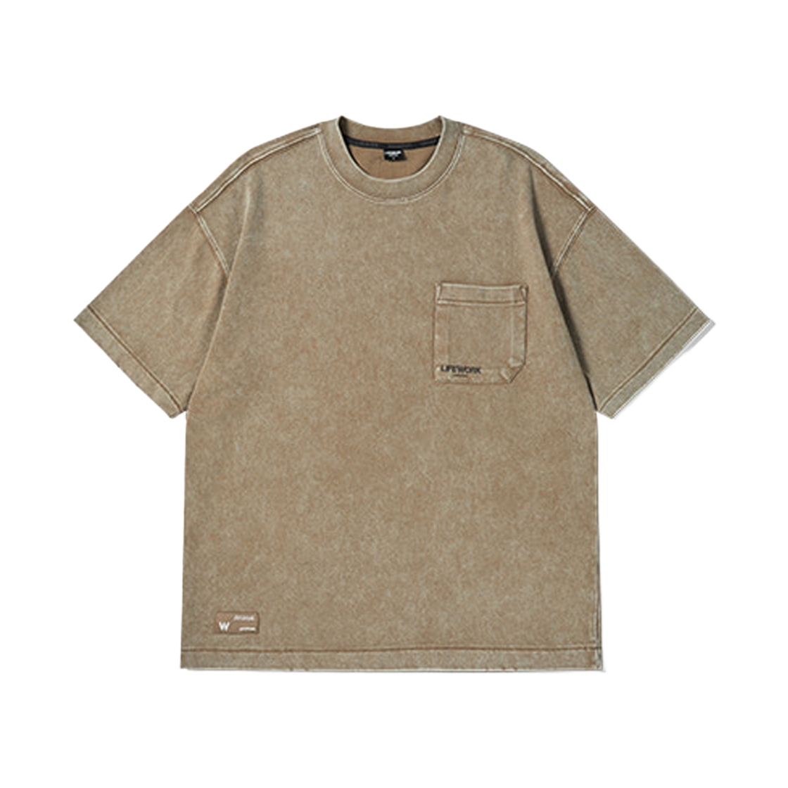 라이프워크 피그다잉 에시드 워싱 반팔 티셔츠_LW262TS421(Lifework Pig Dye Acid Washed Short Sleeve T-shirt_LW262TS421) - 4