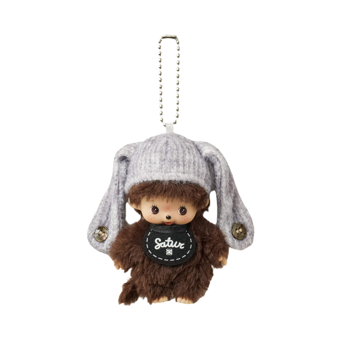 세터 x 몬치치 베비치치 키체인 블랙(Satur x Monchhichi Bebichhichi Keychain Black)