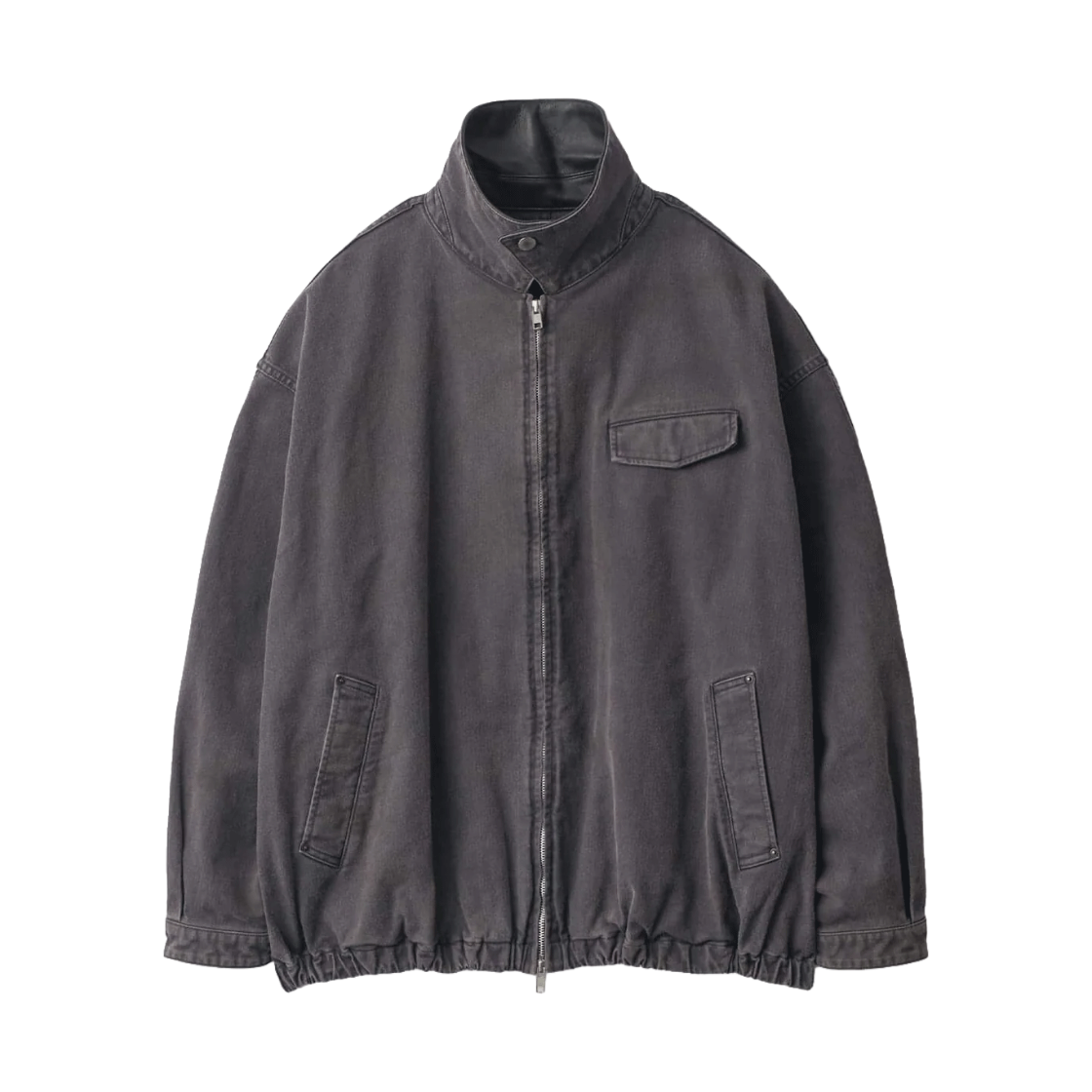 슈타인 설퍼 다이드 옥스포드 빈티지 자켓 블랙 - 26FW(ssstein Sulfur Dyed Oxford Vintage Jacket Black - 26FW) - 2