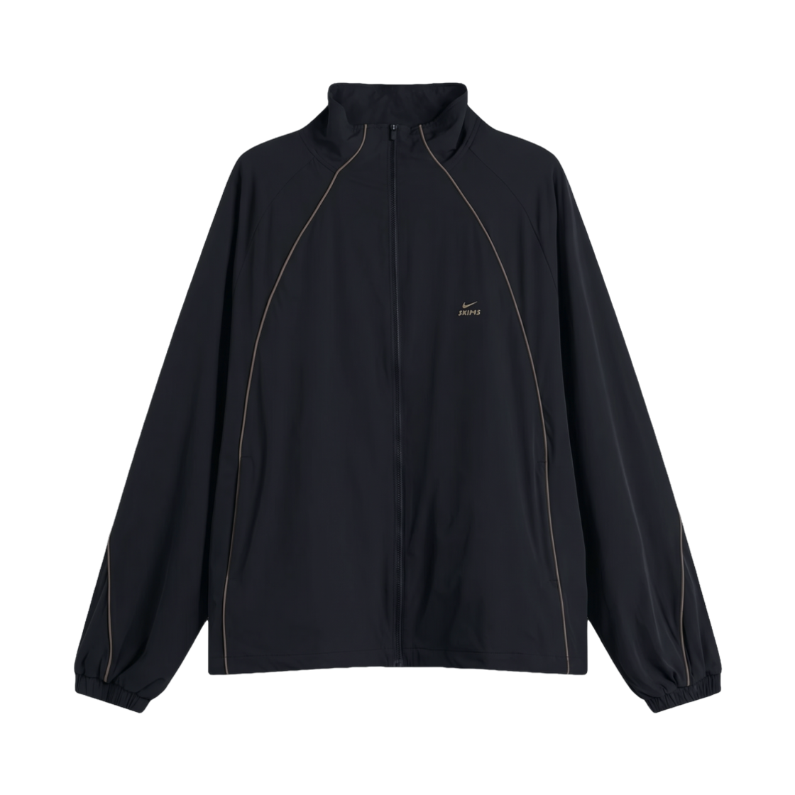 IU2223-055 (W) NikeSKIMS Stretch Nylon Oversized Jacket NSKM Obsidian Olive Grey (IU2223-055)