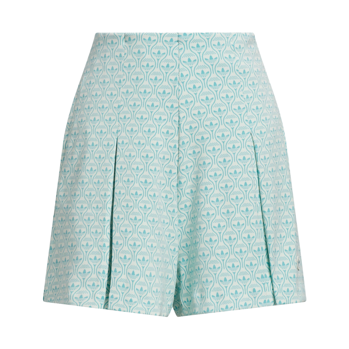 KS5756 (W) Adidas Originals All Over Skort Chalk White Light Aqua - KR Sizing