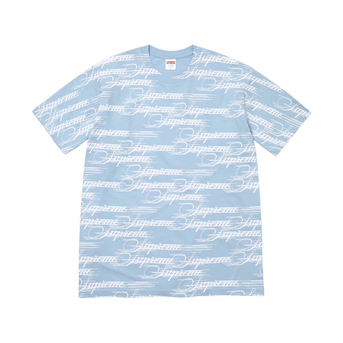 슈프림 스크립트 티셔츠 파우더 블루 - 26FW(Supreme Script T-Shirt Powder Blue - 26FW)