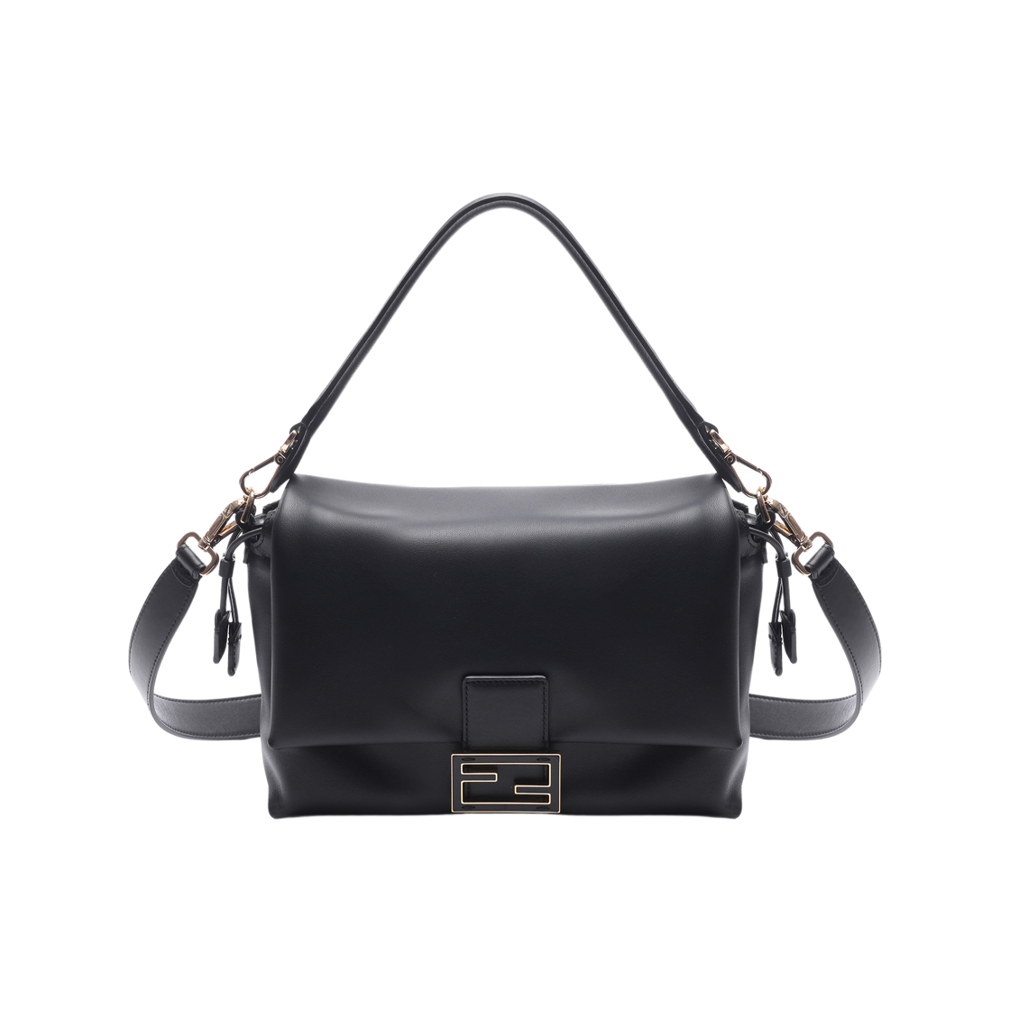 [15% 쿠폰] 펜디 맘마 바게트 미디움 나파 레더 백 블랙([15% 쿠폰] Fendi Mamma Baguette Medium Nappa Leather Bag Black) - 2