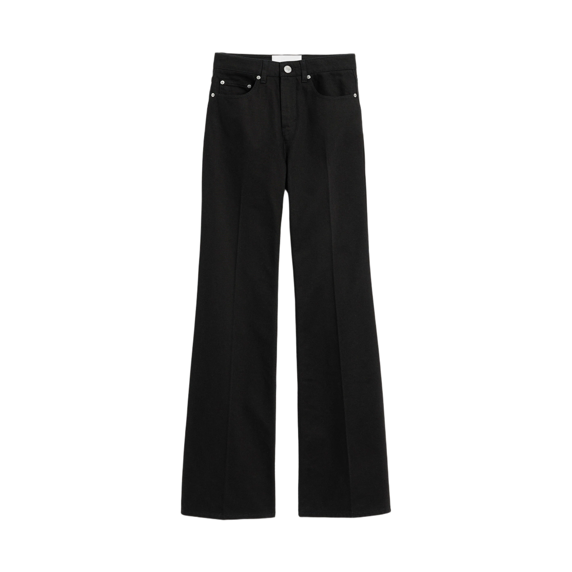 FTR420-DE0131-001 (W) AMI Black Flare Fit Cotton Jeans Black