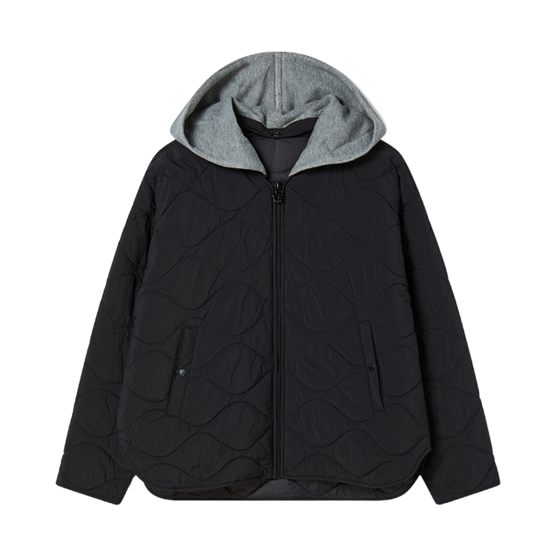 LW254JP730 Lifework Curved Balloon Quilted Hooded Padded Jumper_LW254JP730