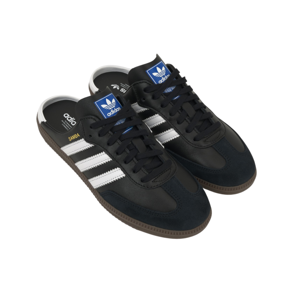 (W) 아디다스 삼바 OG 뮬 코어 블랙 클라우드 화이트((W) Adidas Samba OG Mule Core Black Cloud White) - 4