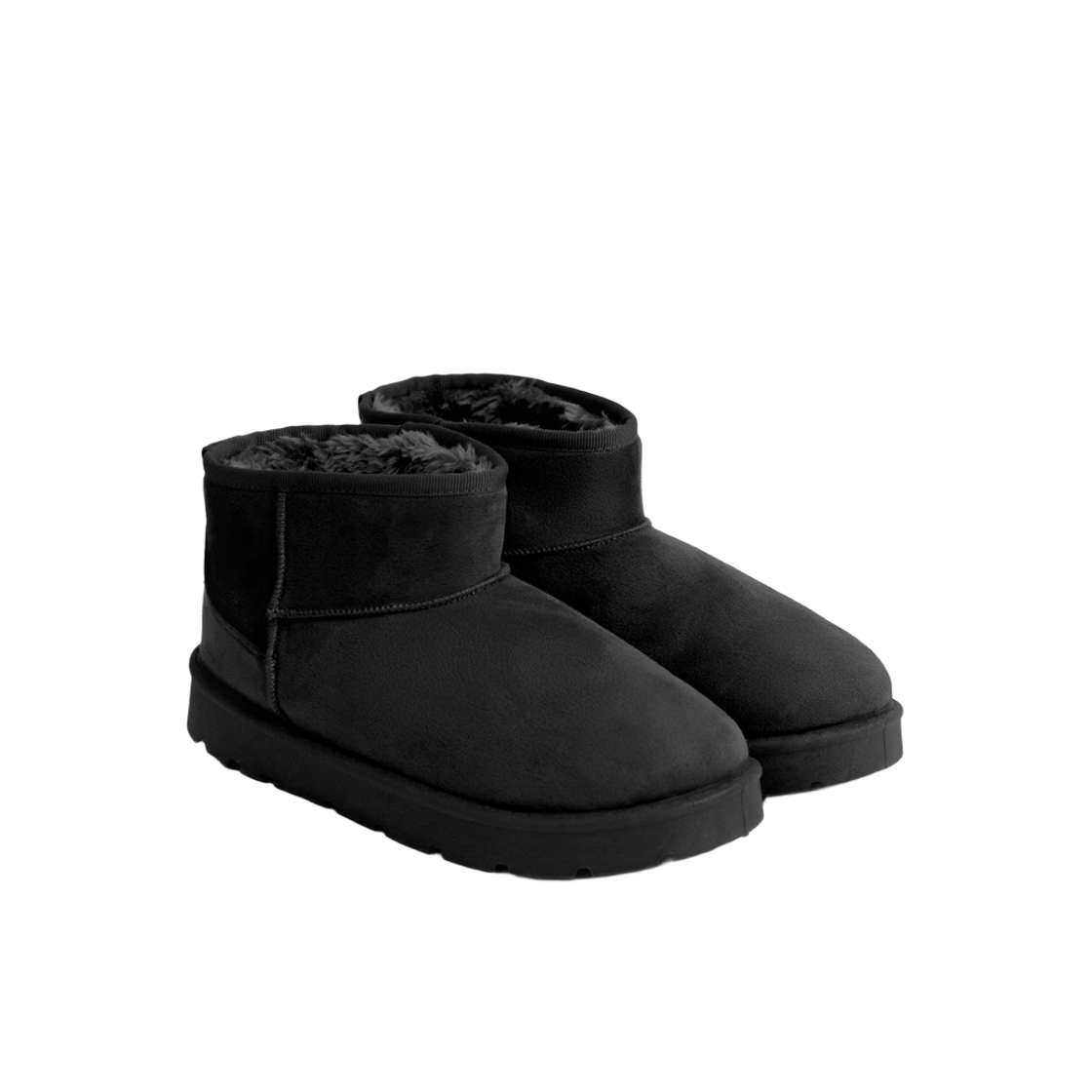 누아트 스튜디오 에토 클래식 스웨이드 퍼 숏 미니 부츠 블랙(NUARTSTUDIO ETO Classic Suede Fur Short Mini Boots Black)
