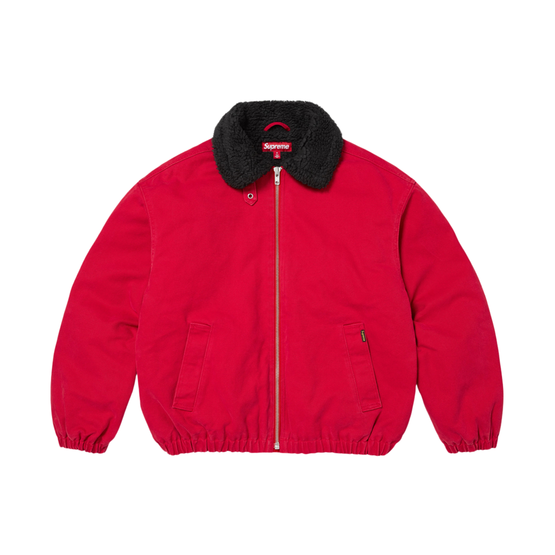 - Supreme Faux Shearling Lined Bomber Jacket Red - 26FW
