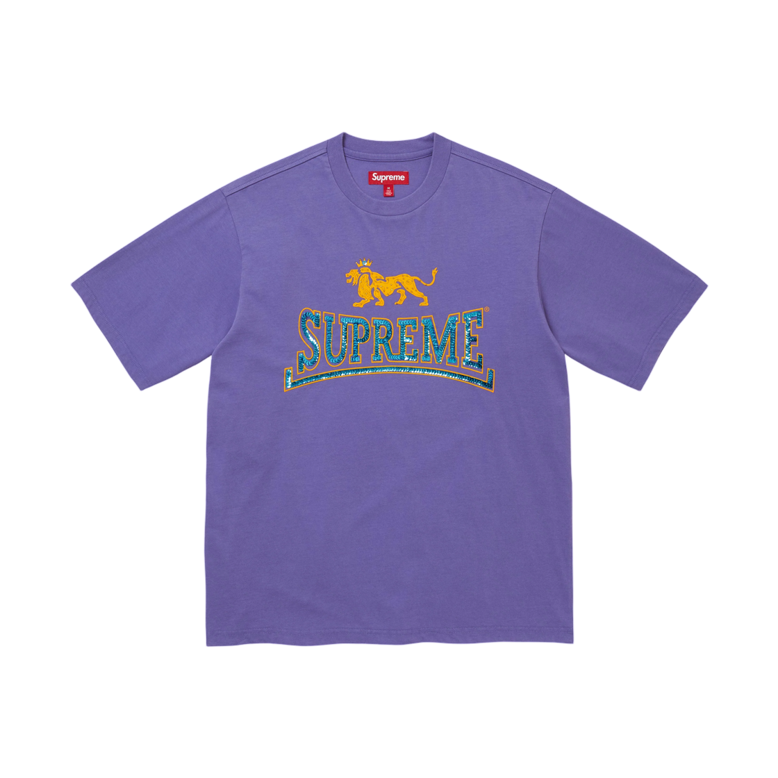 - Supreme Milan Sequin S/S Top Dusty Purple - 26FW