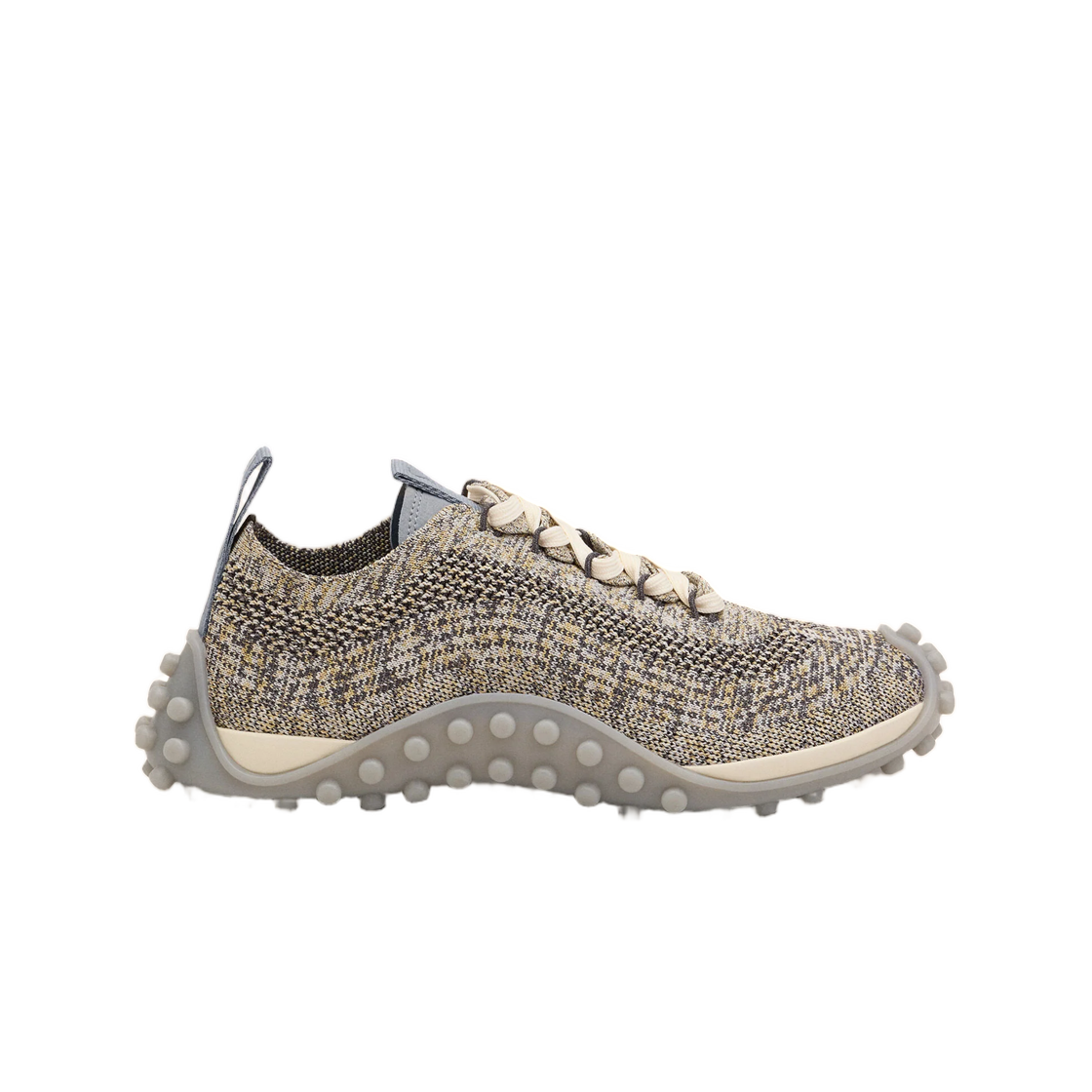 아미 그레이 니트 미라지 스니커즈 애쉬 그레이 아이보리(AMI Grey Knit Mirage Sneakers Ash Gray Ivory)