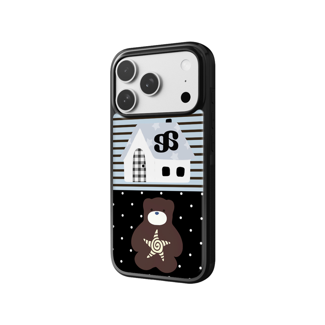 어프어프 코스모 베어 하우스 나이트 에폭시 케이스 블랙(EARPEARP Cosmo Bear House Night Epoxy Case Black) - 2