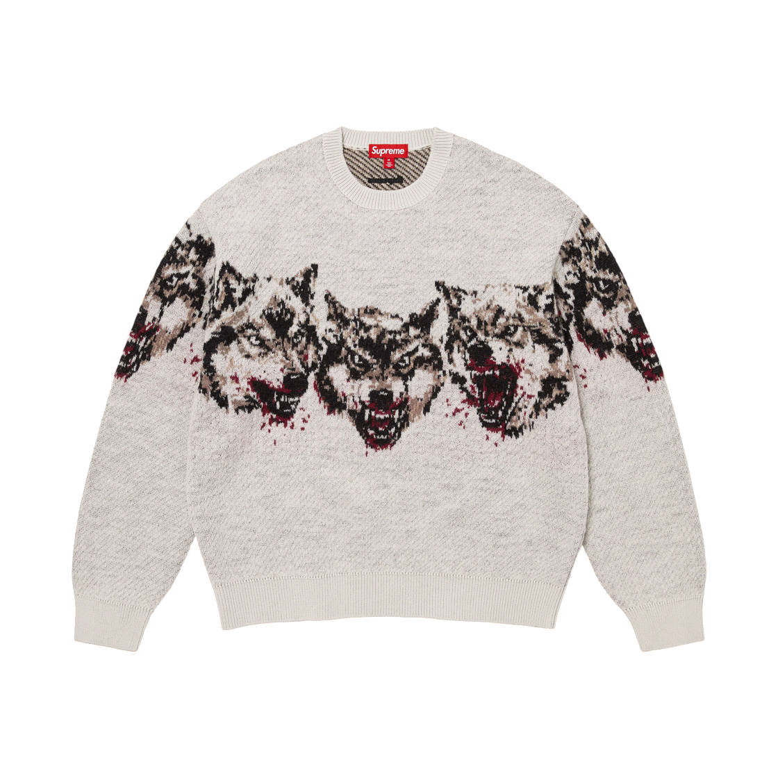 - Supreme Wolves Sweater White - 26FW