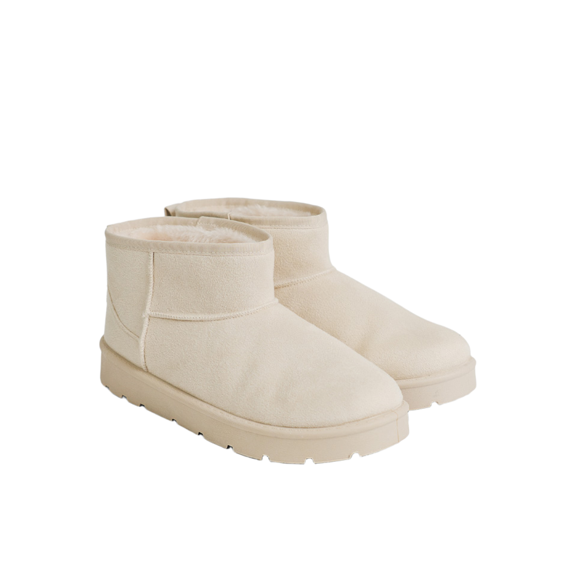 누아트 스튜디오 에토 클래식 스웨이드 퍼 숏 미니 부츠 크림(NUARTSTUDIO ETO Classic Suede Fur Short Mini Boots Cream) - 1