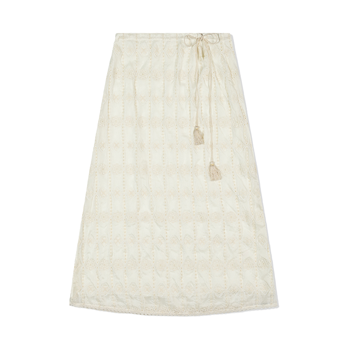 프리터 니들 태슬 맥시 스커트 아이보리(FRITUR Needle Tassel Maxi Skirt Ivory_F263SK06)