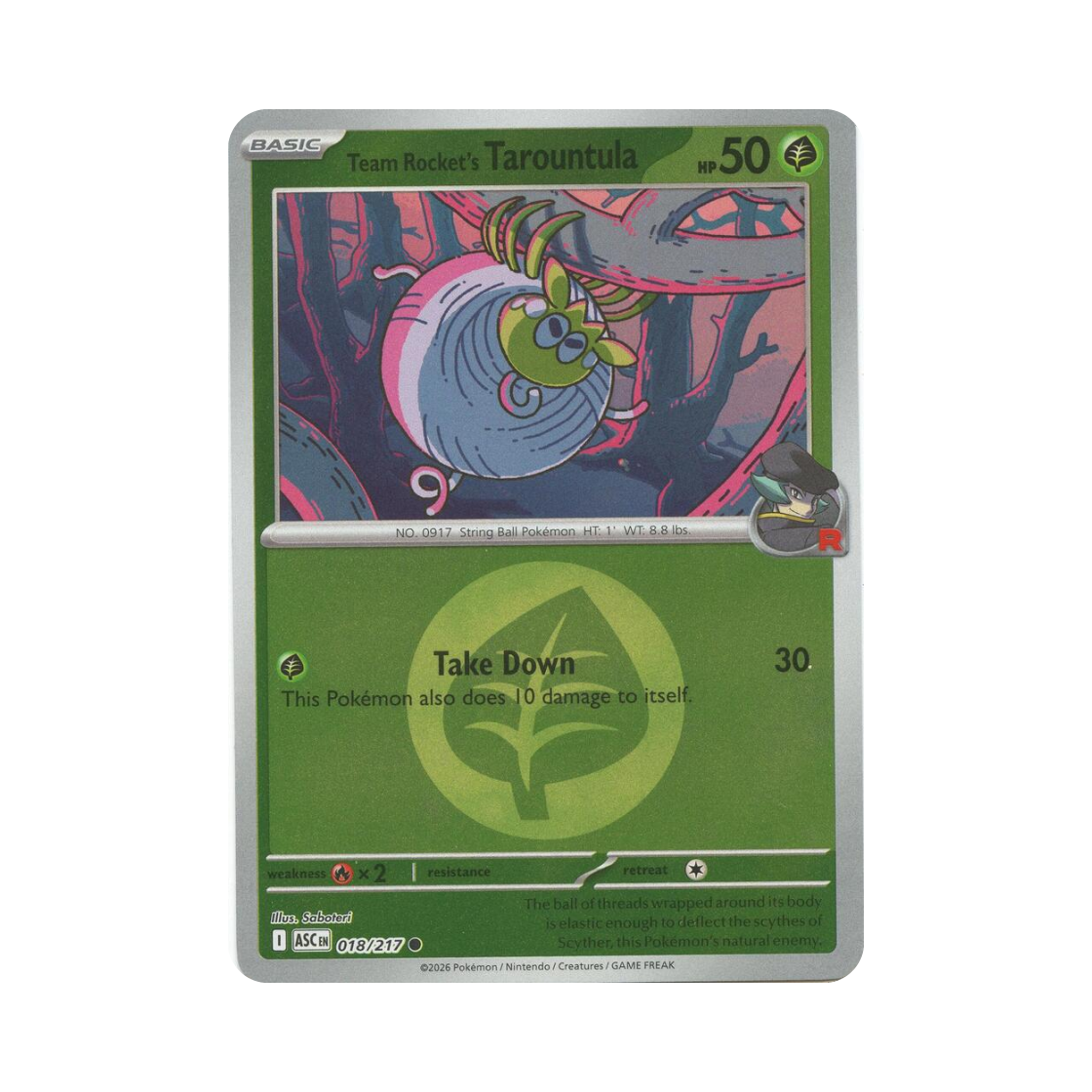 ASC018-217ENERGYSYMBOLMIRROR Pokemon TCG Team Rocket's Tarountula C Mega Evolution Ascended Heroes (English Ver.)