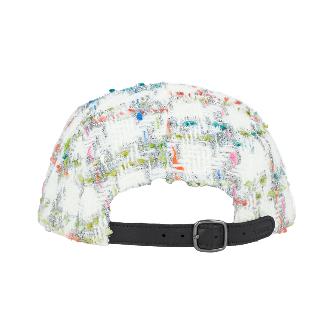 슈프림 메탈릭 부클레 캠프 캡 화이트 - 26FW(Supreme Metallic Bouclé Camp Cap White - 26FW) - 2