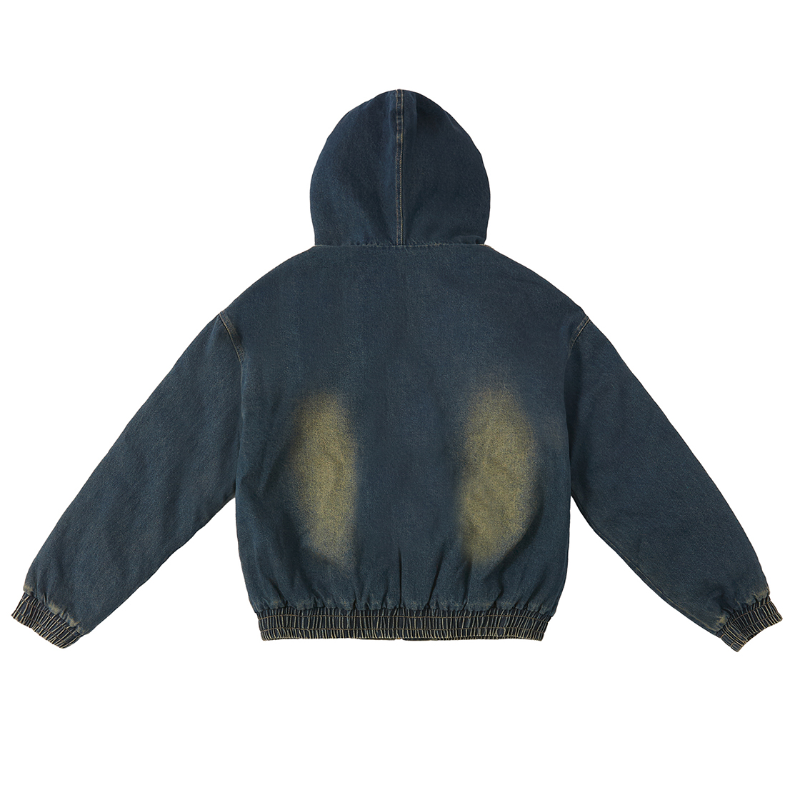 톤슬 데님 퍼 후드 점퍼 네이비(TONSIL Denim Fur Hooded Jumper Navy) - 2
