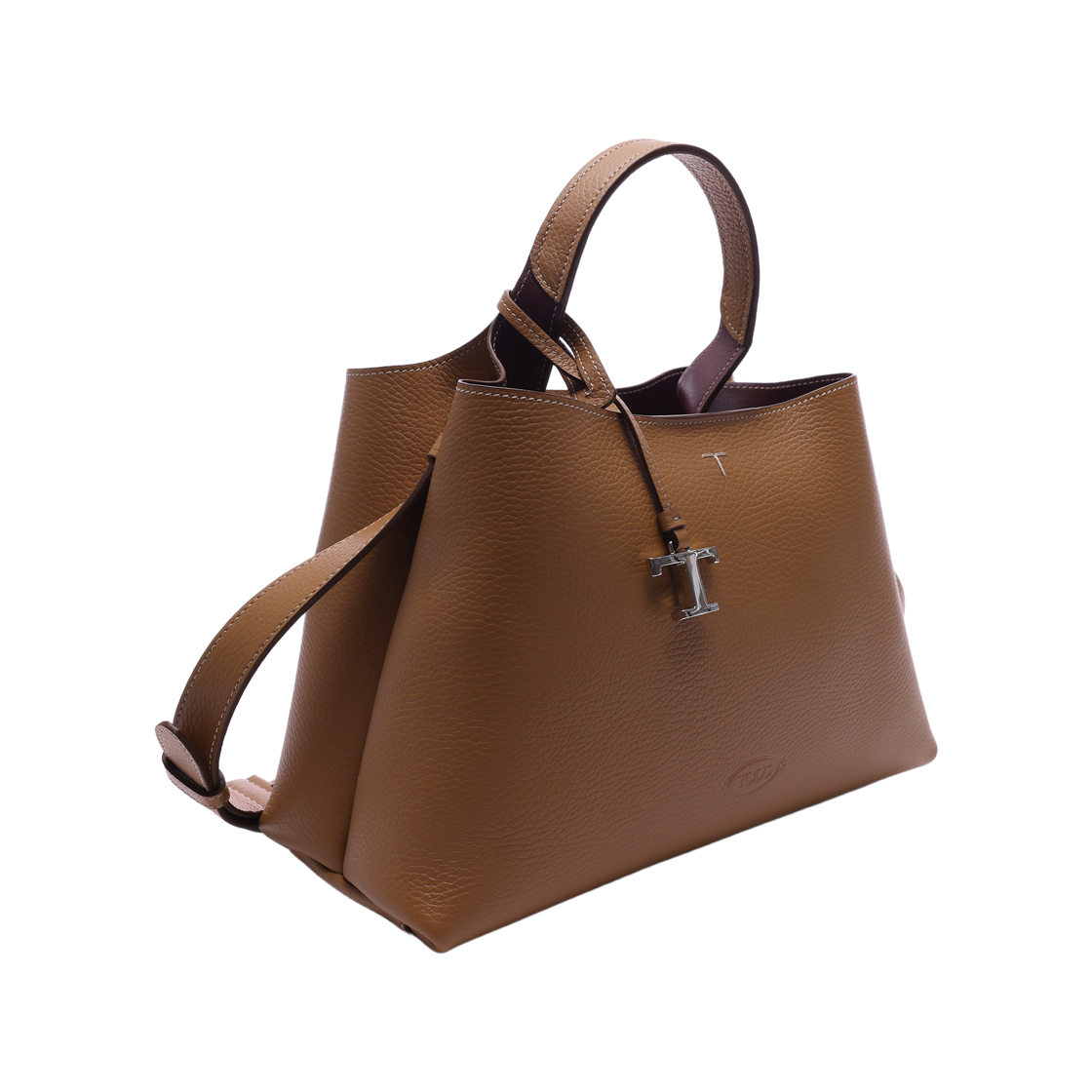 [15% 쿠폰] 토즈 레더 스몰 토트백 브라운 버건디([15% 쿠폰] Tod's Leather Small Tote Bag Brown Burgundy) - 3
