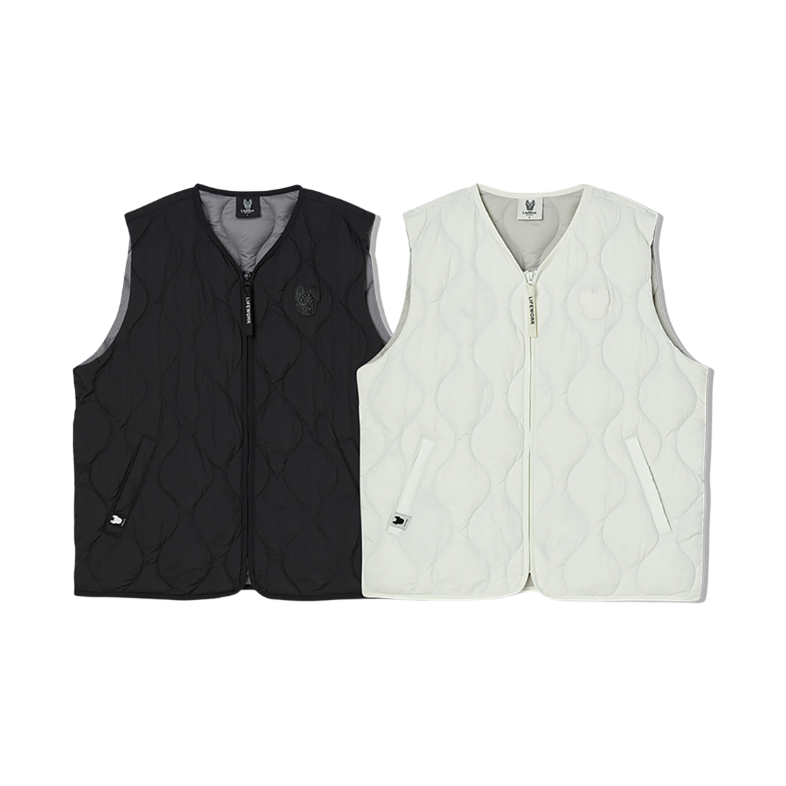 라이프워크 웨이브 퀼팅 라이트다운 베스트_LW244DV100(Lifework Wave Quilted Lightdown Vest_LW244DV100) - 2