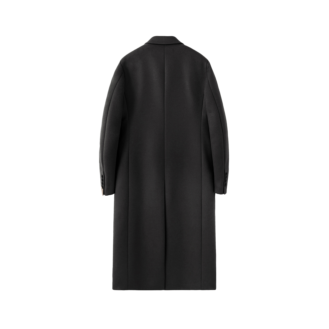 인사일런스우먼 캐시미어 싱글 맥시 코트 블랙(INSILENCE WOMEN Cashmere Single Maxi Coat Black) - 2