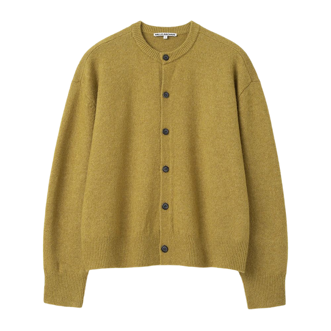 ML315MUS milloarchive Crop Move Cardigan Mustard