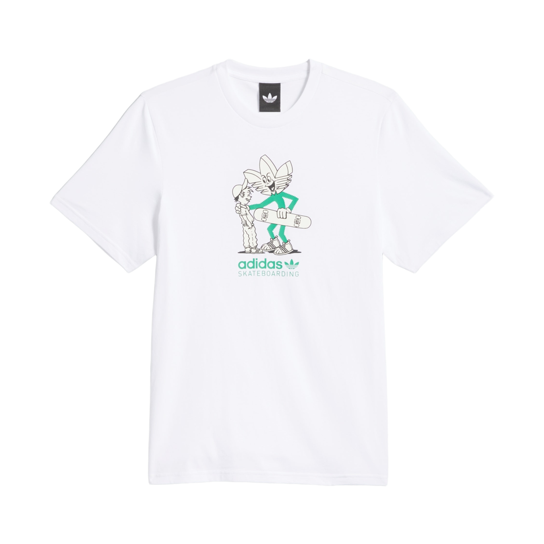 KS2286 Adidas Skateboarding Push T-Shirt White - KR Sizing