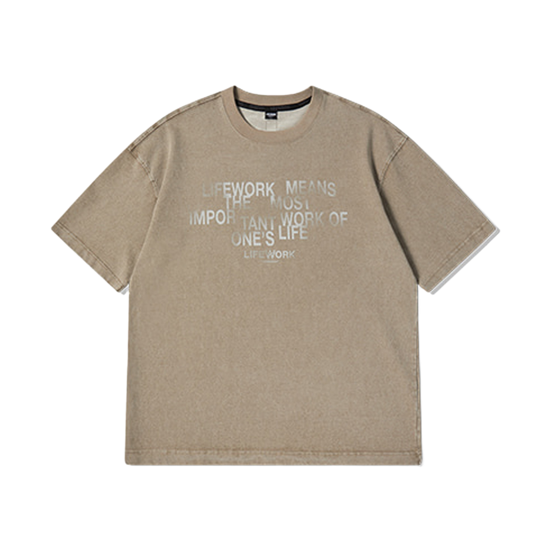LW262TS407 Lifework Vintage Gradient Logo Short-Sleeve T-Shirt_LW262TS407