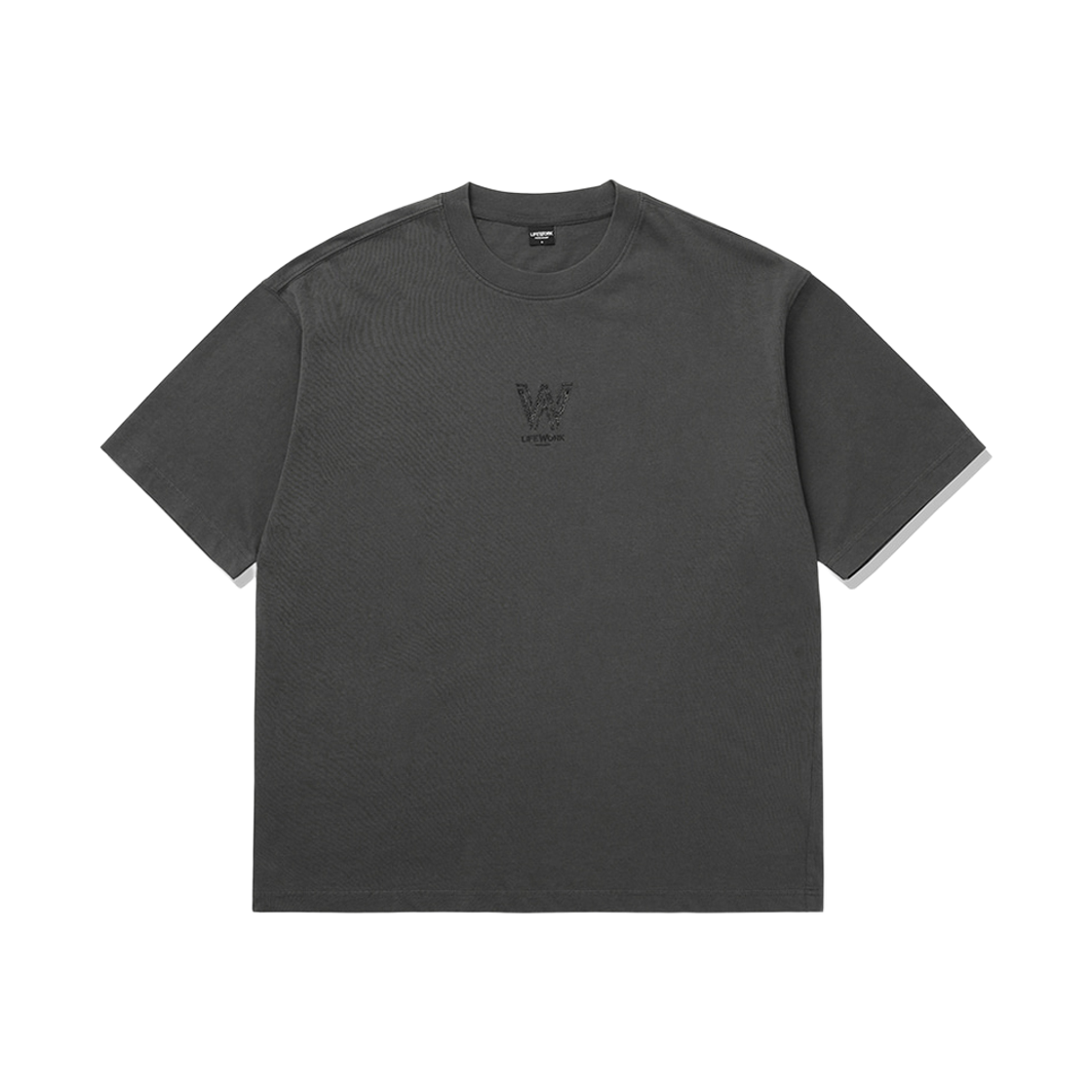 LW262TS114 Lifework Vintage Washed W Logo Short Sleeve T-Shirt_LW262TS114