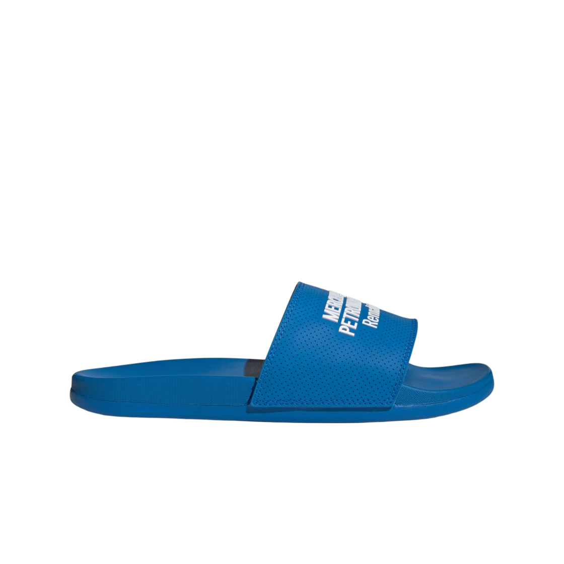HQ9489 Adidas x Mercedes AMG F1 Team Adilette Comfort Slides Blue Bird Cloud White