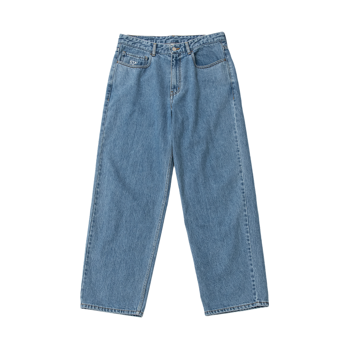 ST26FWMDLP001-MEDIUM_INDIGO STANCE SEOUL Stance Baggy Jeans (Medium Indigo)