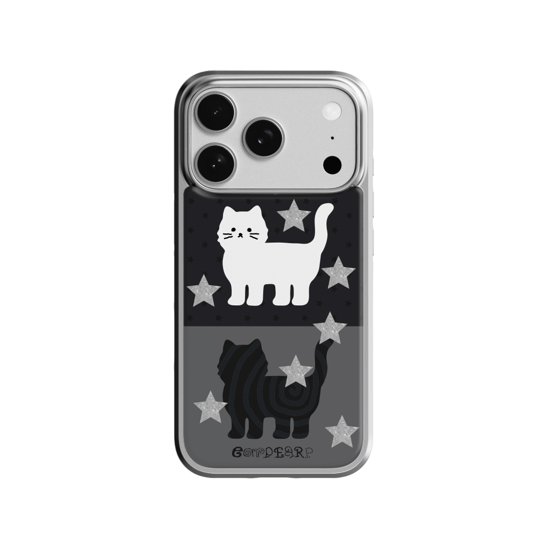 어프어프 도트 스타 치치 에폭시 케이스 실버(EARPEARP Dot Star Chichi Epoxy Case Silver) - 1