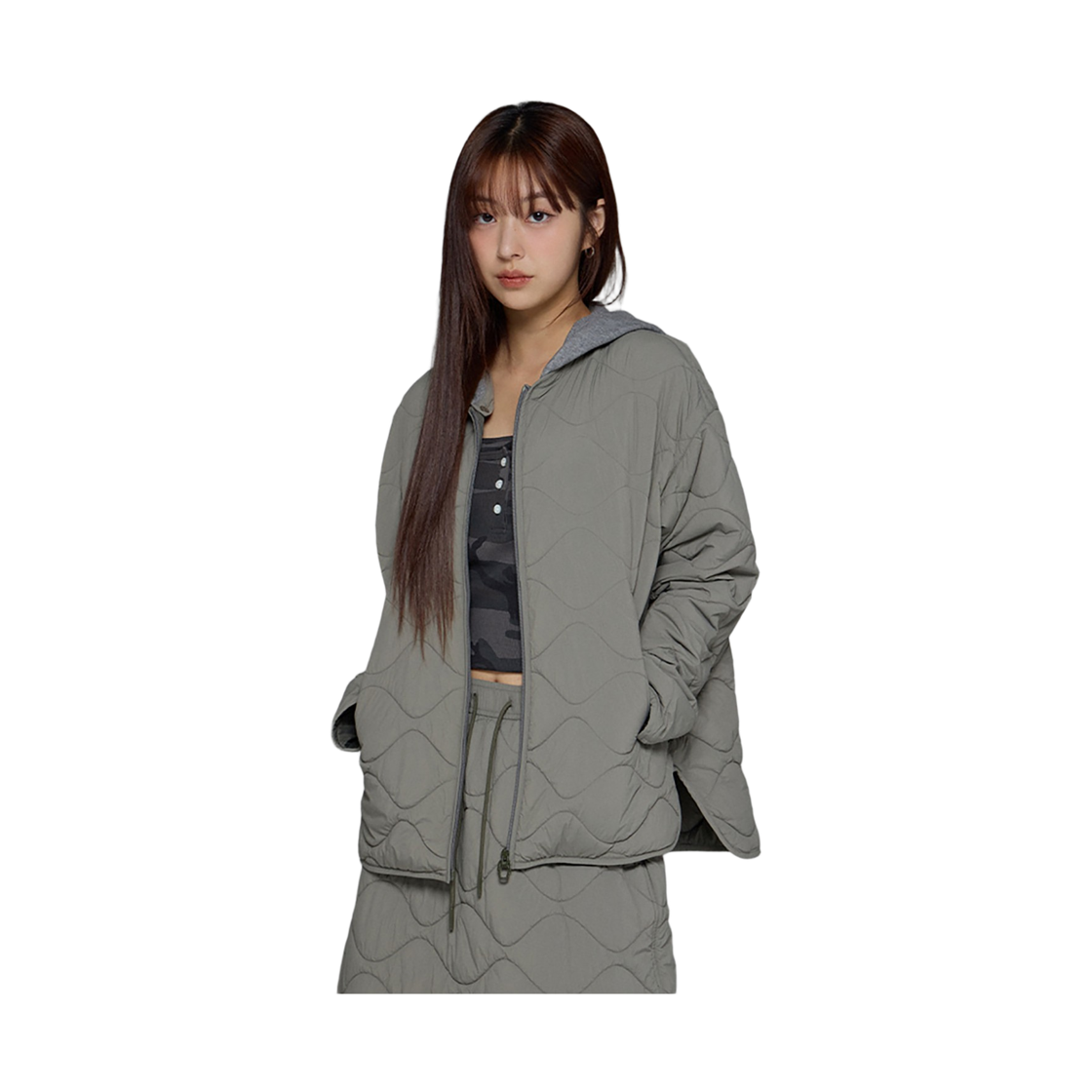 라이프워크 커브드 벌룬 퀼팅 후드 패딩 점퍼_LW254JP730(Lifework Curved Balloon Quilted Hooded Padded Jumper_LW254JP730) - 3