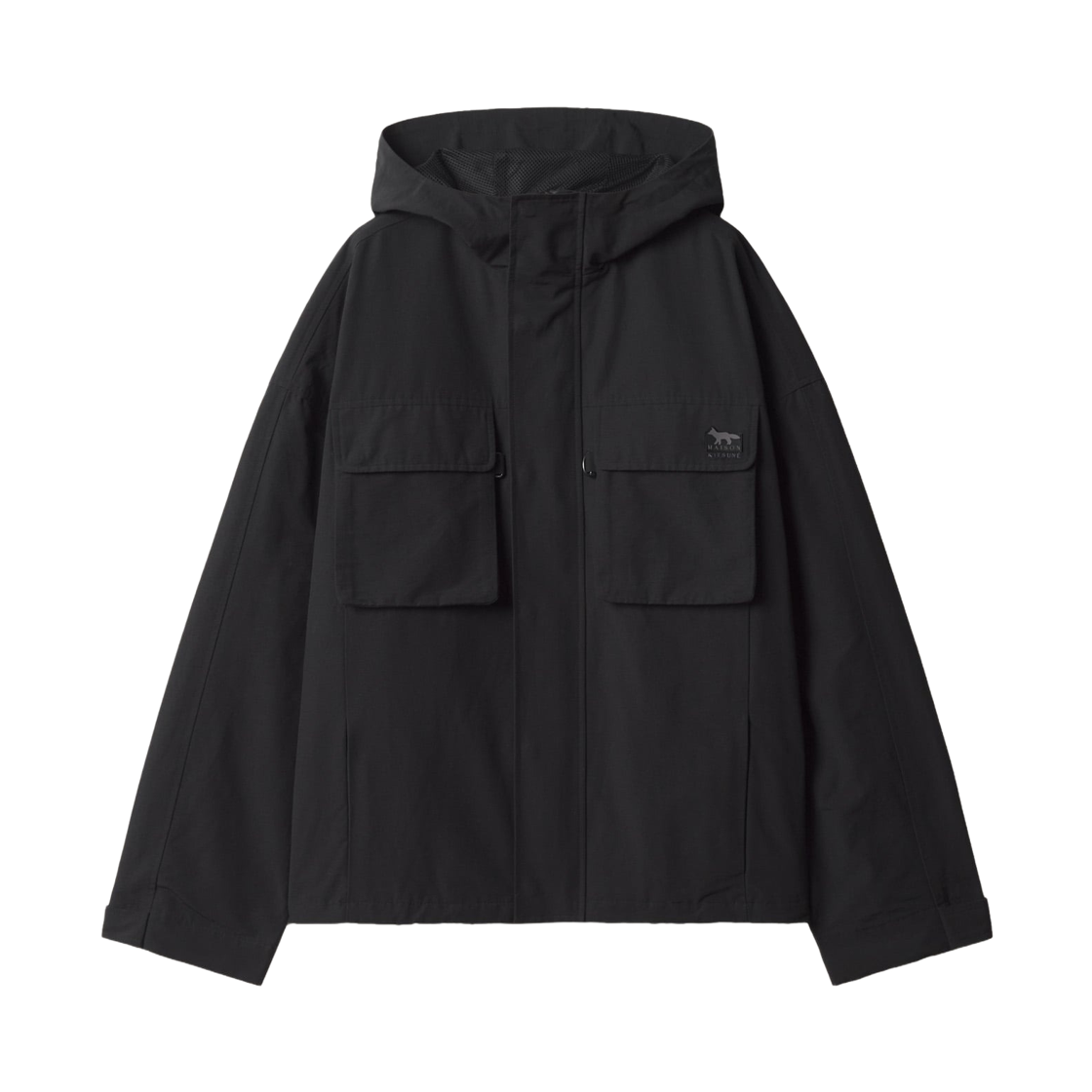 MRMWV03WQ4103-P199 Maison Kitsune Windbreaker Jacket Black