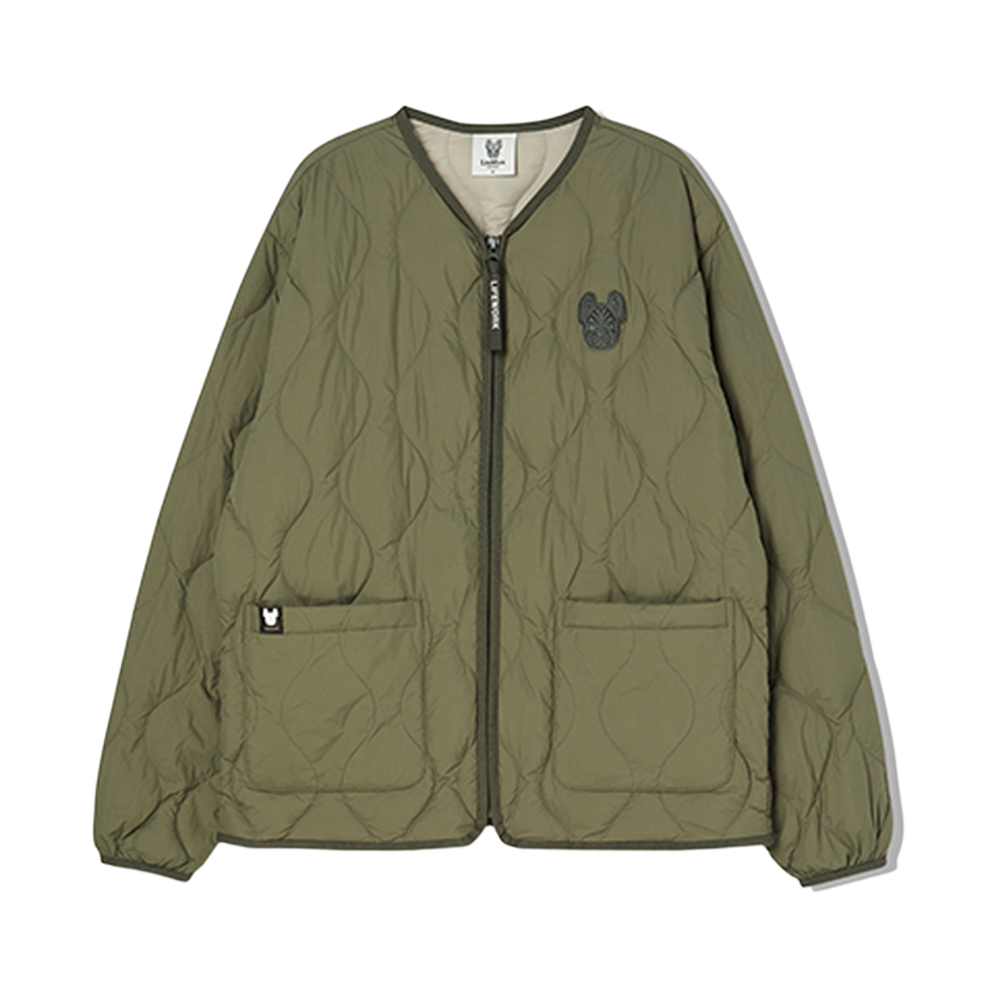 LW244DJ100 Lifework Wave Quilted Lightdown Jumper_LW244DJ100